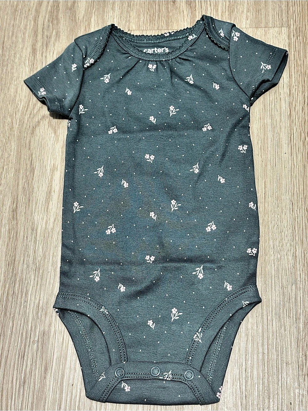 Carter's Floral Polka Dot Short-Sleeve Bodysuit